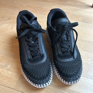 Chloe Nama Mixed Media Platform Sneakers